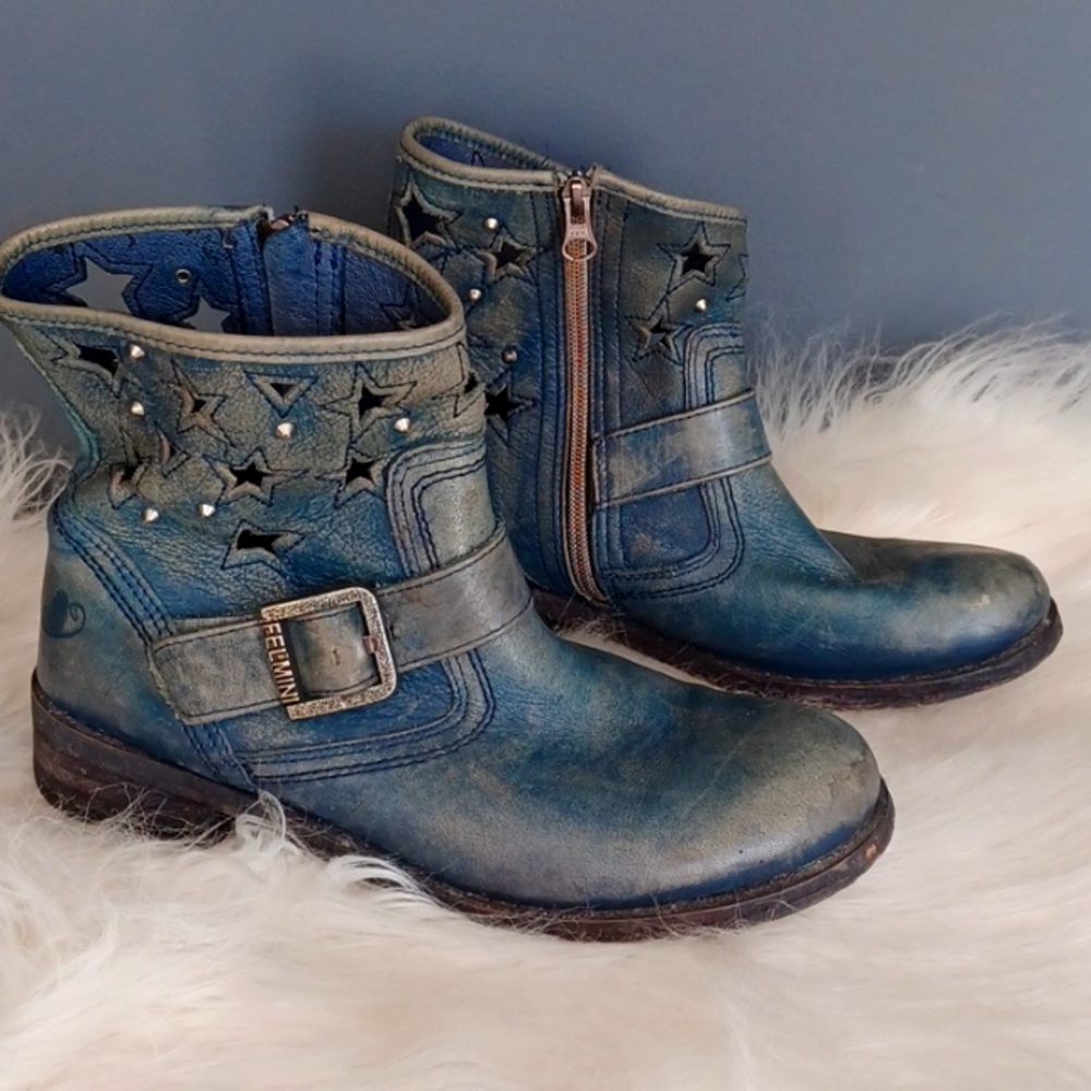 FELMINI Anthropologie leather  booties